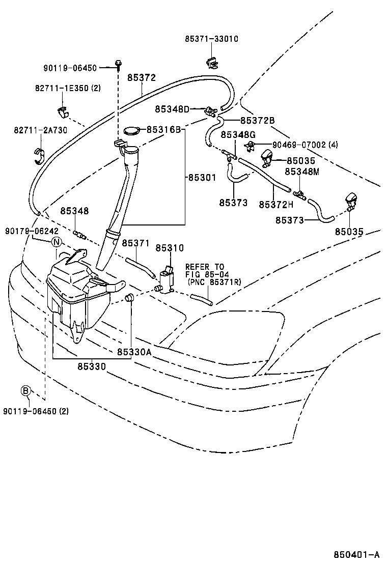  HARRIER |  WINDSHIELD WASHER