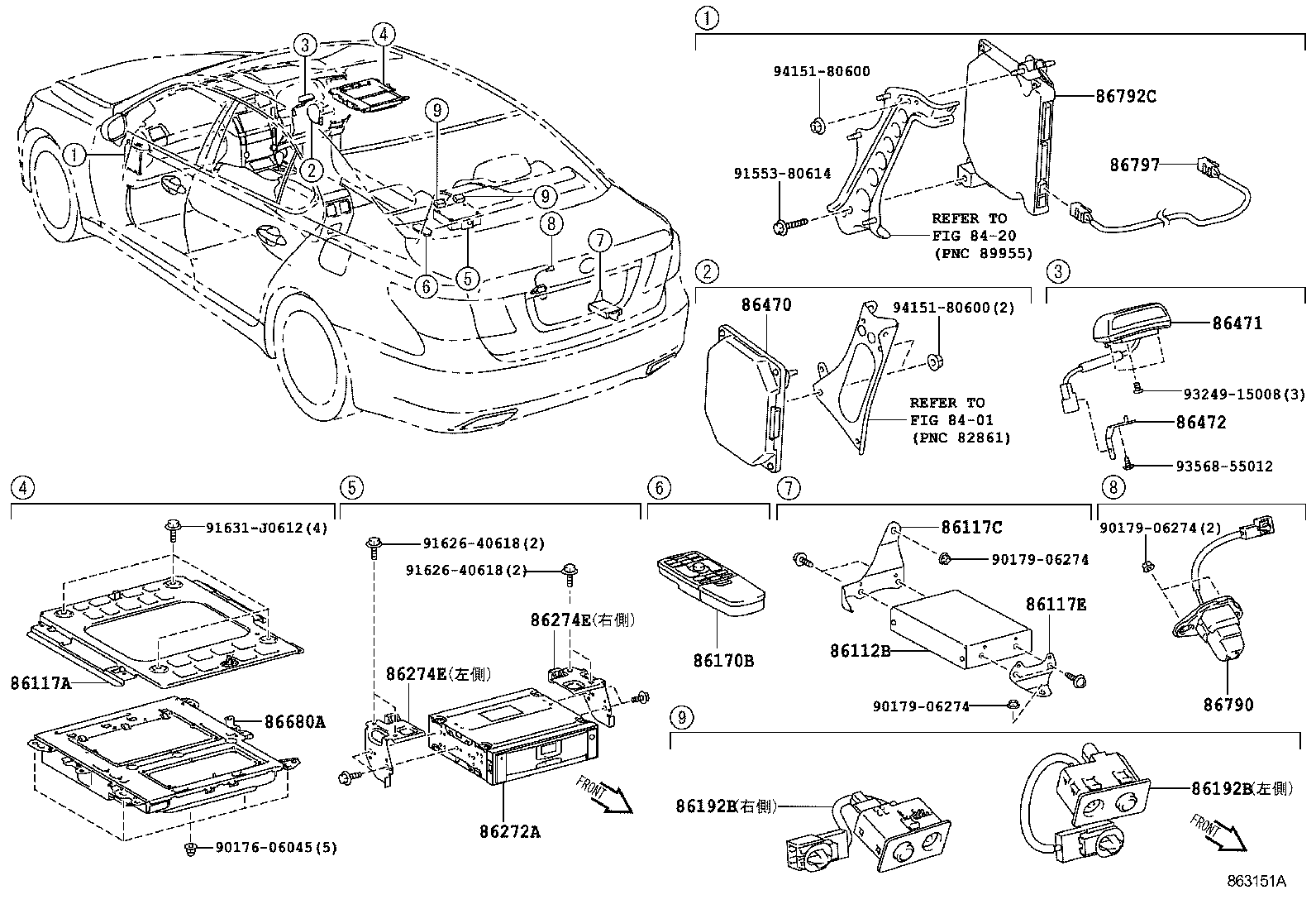  LS600H 600HL |  REAR MONITOR DISPLAY CAMERA