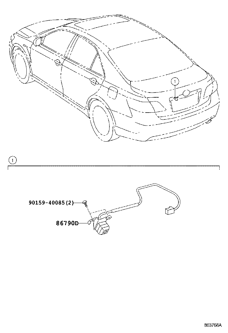  CAMRY |  REAR MONITOR DISPLAY CAMERA