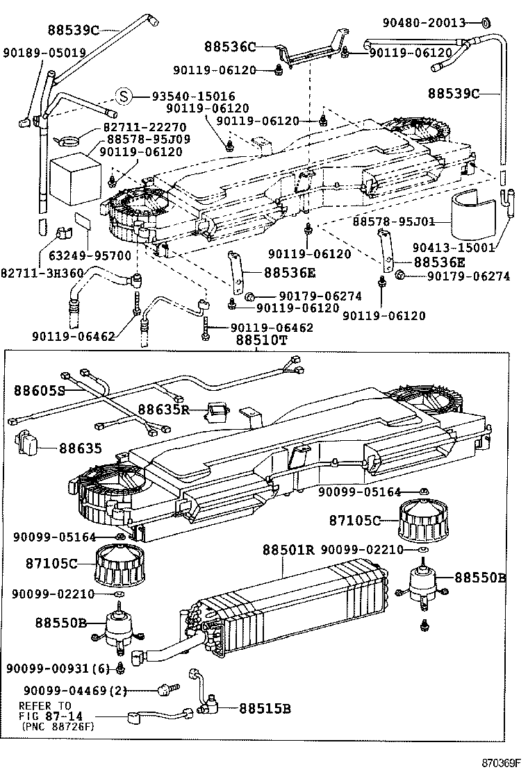  HIACE REGIUSACE |  HEATING AIR CONDITIONING COOLER UNIT