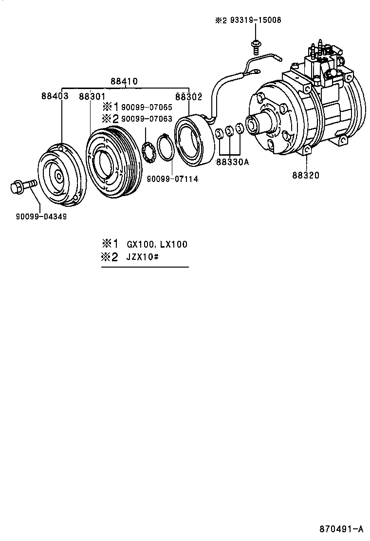  CHASER |  HEATING AIR CONDITIONING COMPRESSOR
