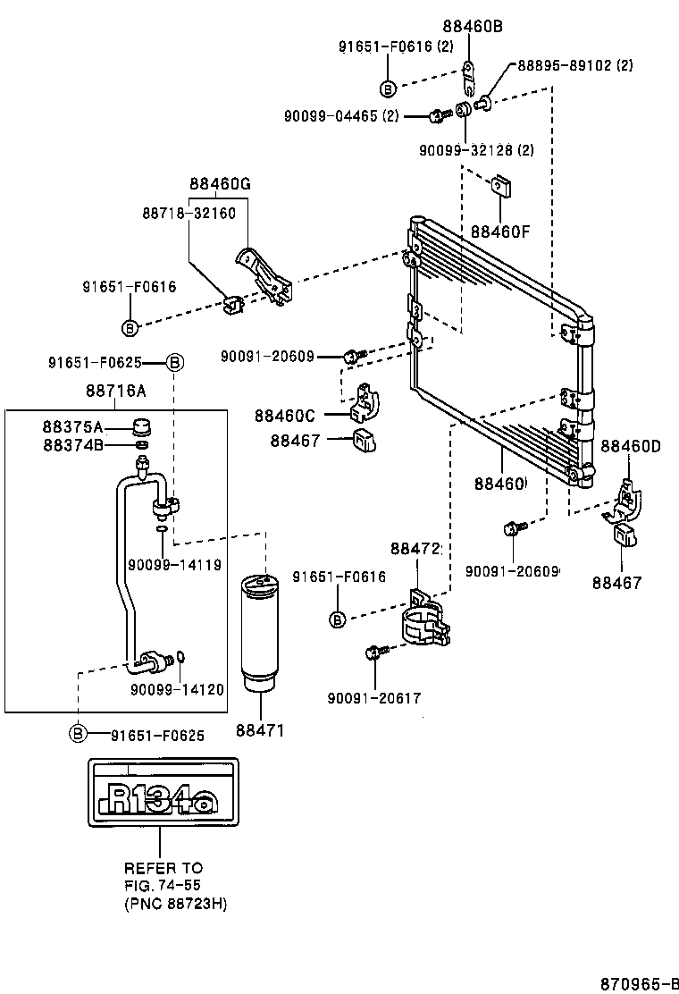  HILUX SURF |  HEATING AIR CONDITIONING COOLER PIPING