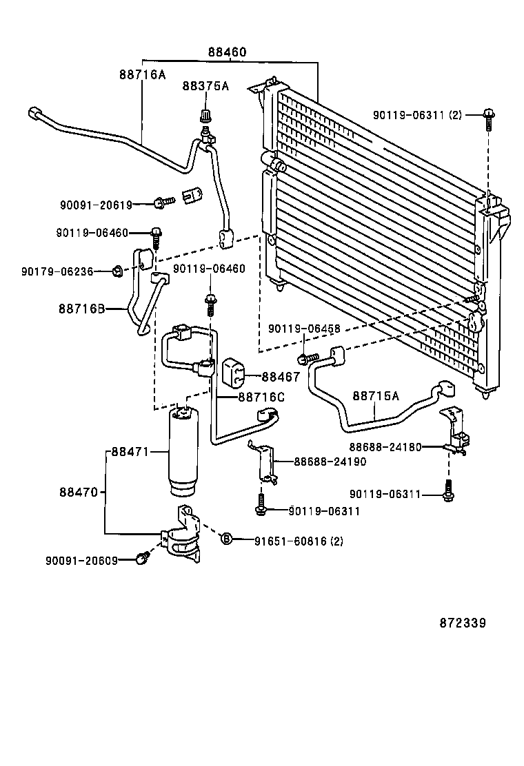  SOARER |  HEATING AIR CONDITIONING COOLER PIPING