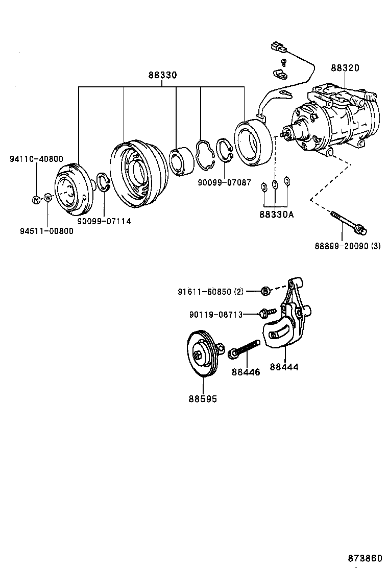  LITE TOWNACE |  HEATING AIR CONDITIONING COMPRESSOR