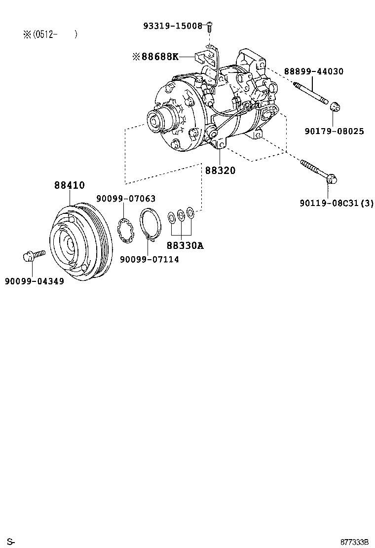  GS460 430 350 |  HEATING AIR CONDITIONING COMPRESSOR