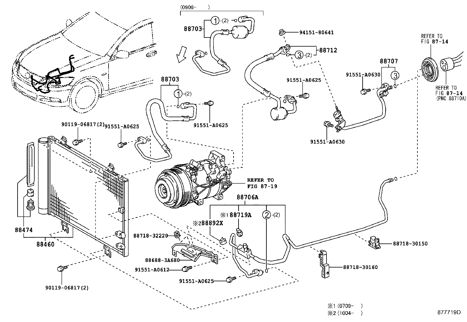  GS460 430 350 |  HEATING AIR CONDITIONING COOLER PIPING