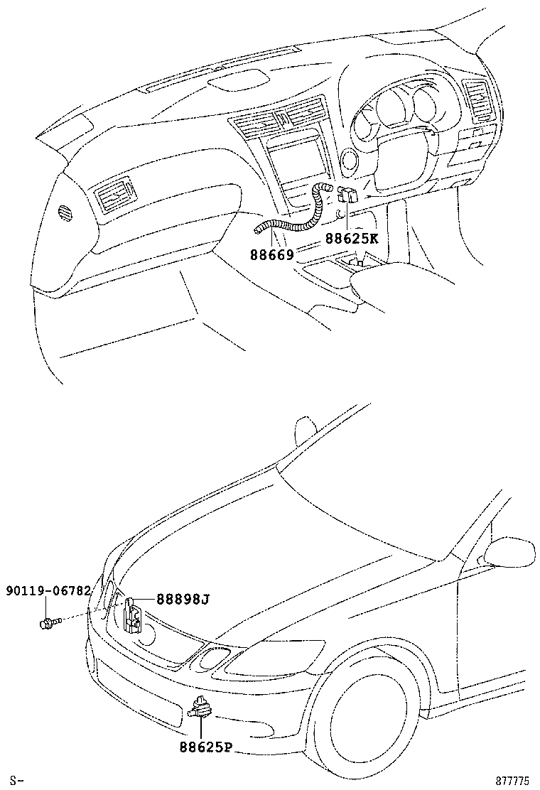  GS460 430 350 |  HEATING AIR CONDITIONING CONTROL AIR DUCT