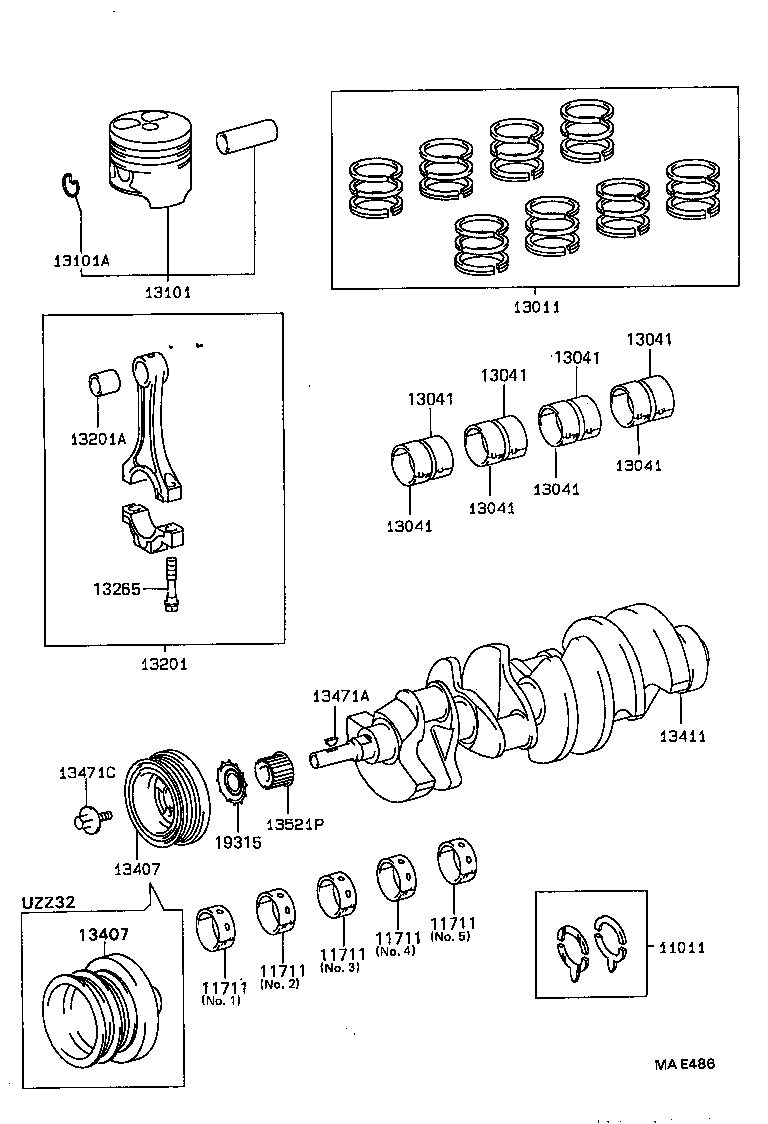  SOARER |  CRANKSHAFT PISTON