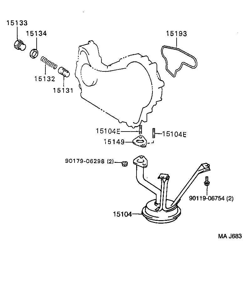  HILUX SURF |  ENGINE OIL PUMP