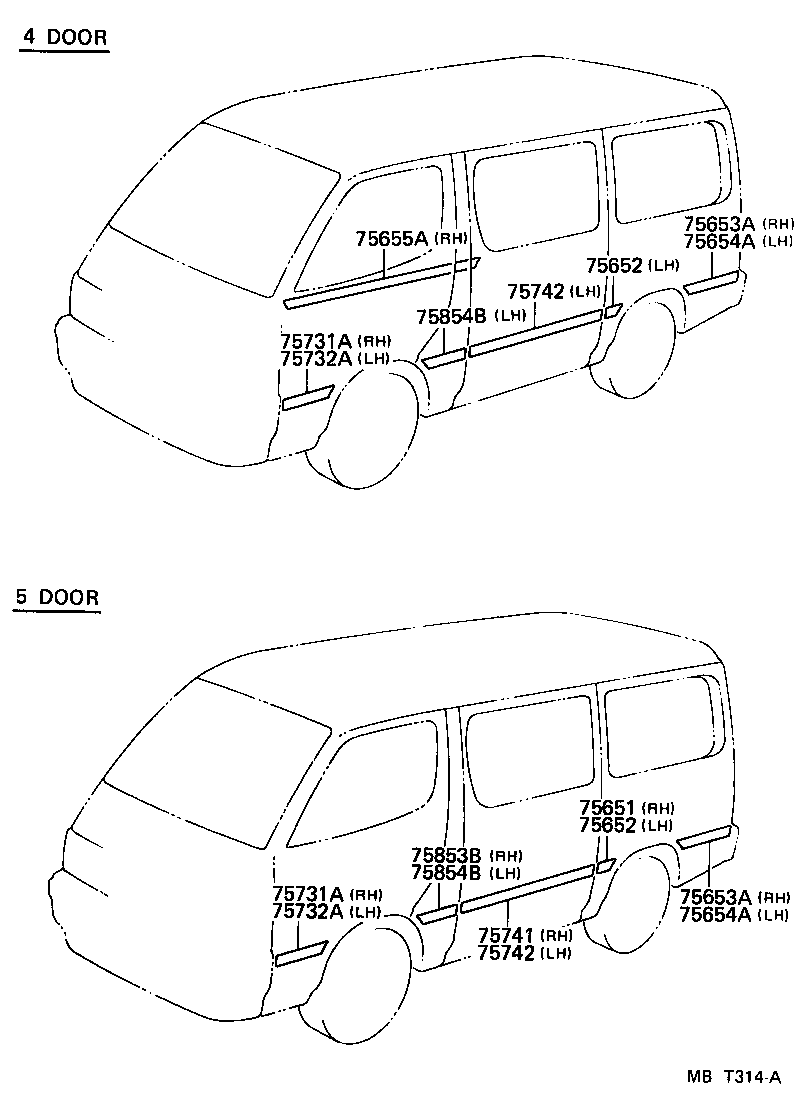  HIACE REGIUSACE |  MOULDING