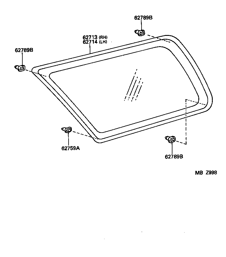  HILUX SURF |  SIDE WINDOW