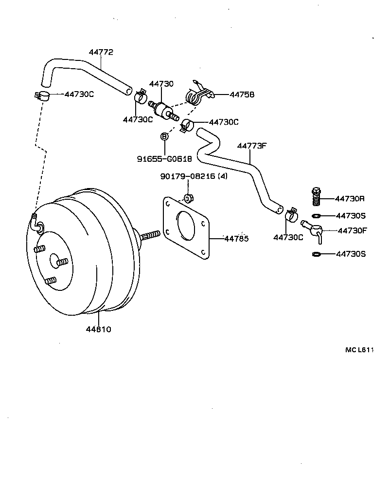  SOARER |  BRAKE BOOSTER VACUUM TUBE