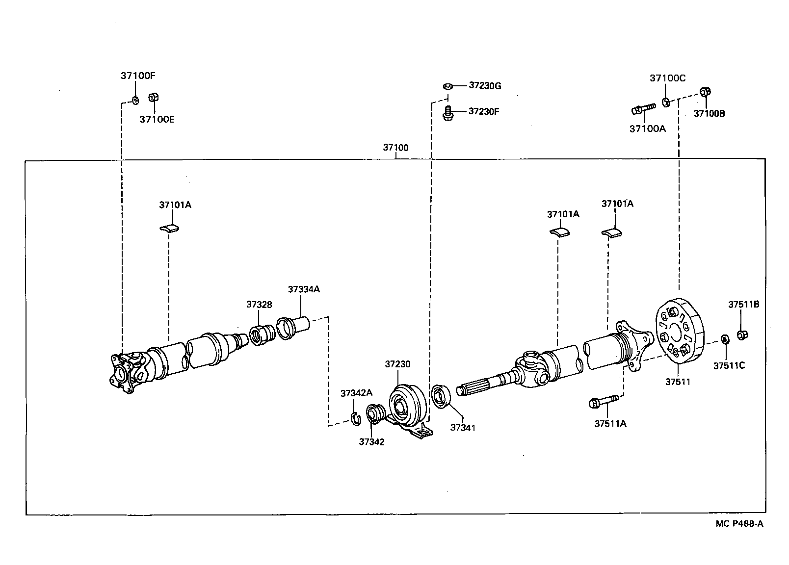  SUPRA |  PROPELLER SHAFT UNIVERSAL JOINT