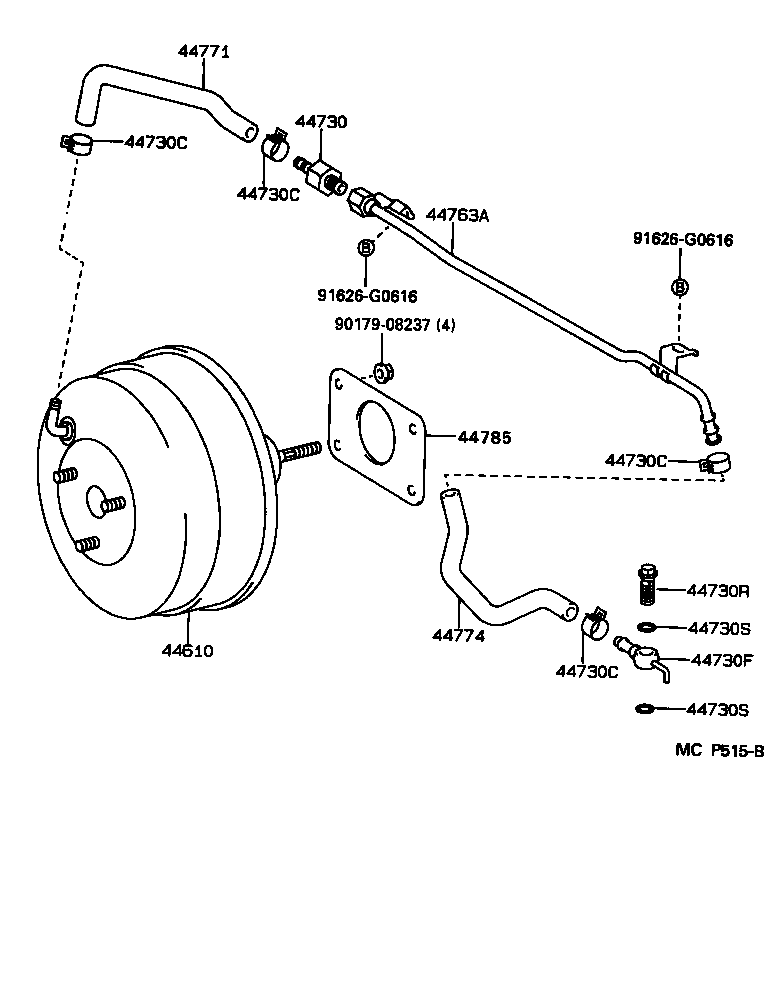  SUPRA |  BRAKE BOOSTER VACUUM TUBE