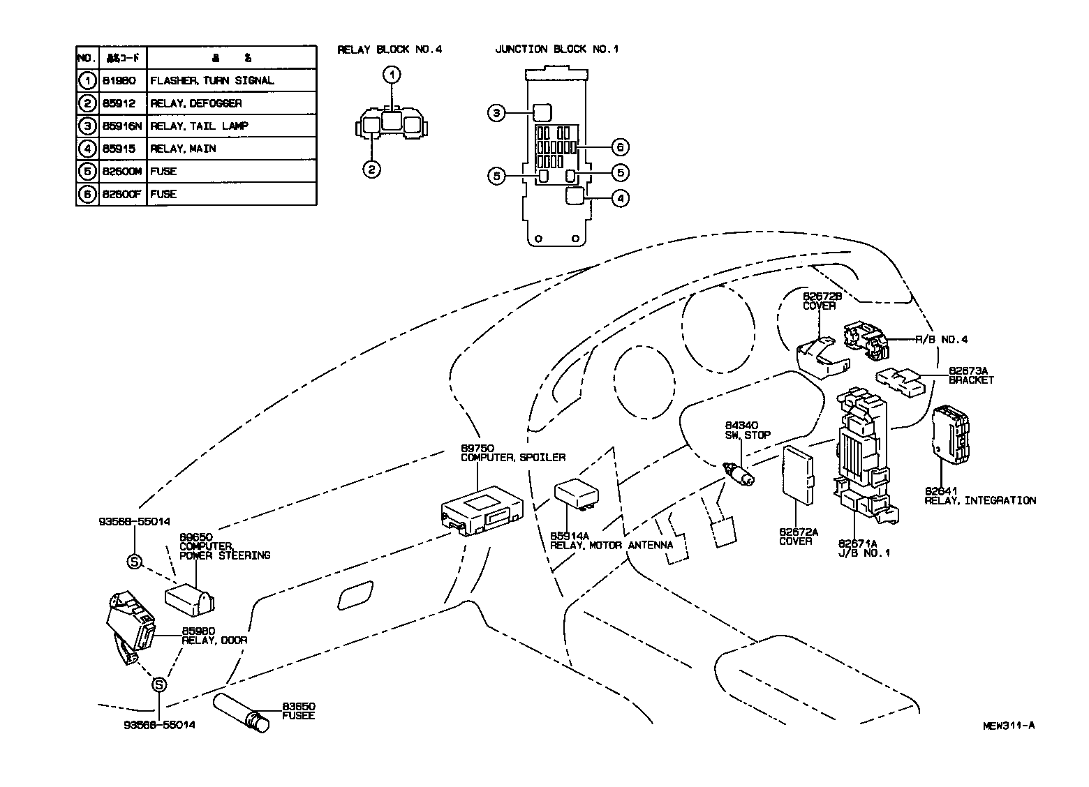  SUPRA |  SWITCH RELAY COMPUTER