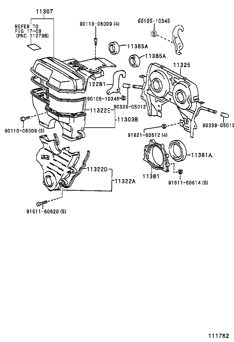  ORIGIN |  TIMING GEAR COVER REAR END PLATE