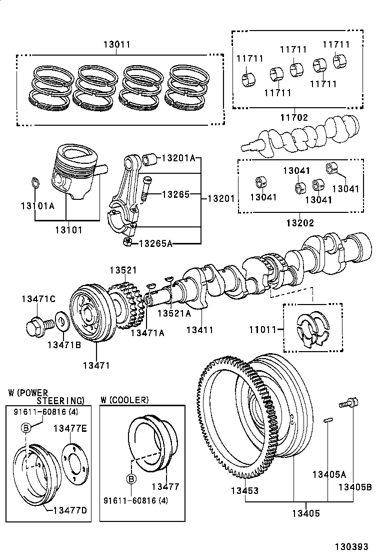  LITE TOWNACE V WG |  CRANKSHAFT PISTON