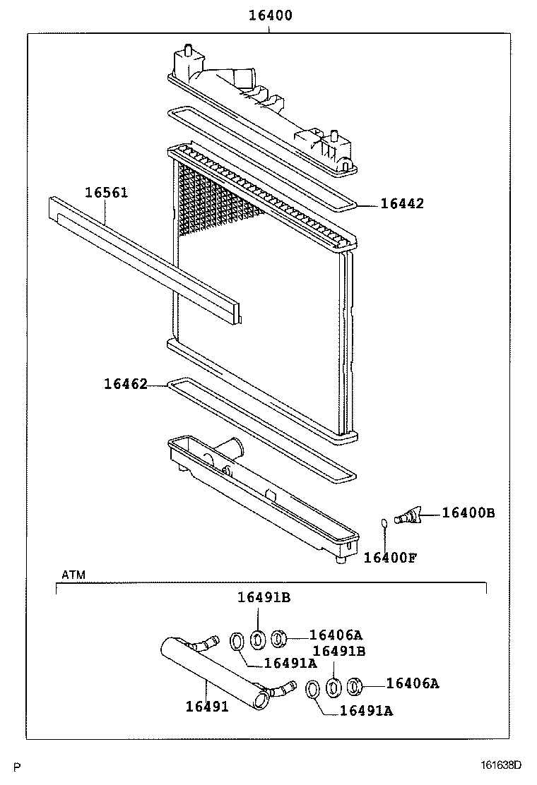  BB OPEN DECK |  RADIATOR WATER OUTLET