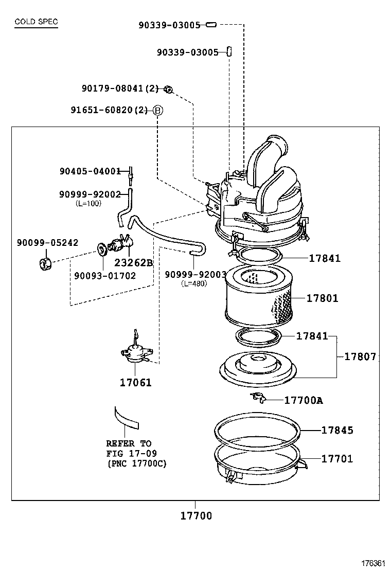  COASTER |  AIR CLEANER