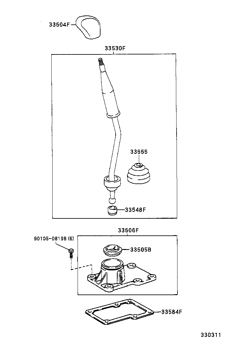  REGIUS TOURING HIACE |  SHIFT LEVER RETAINER