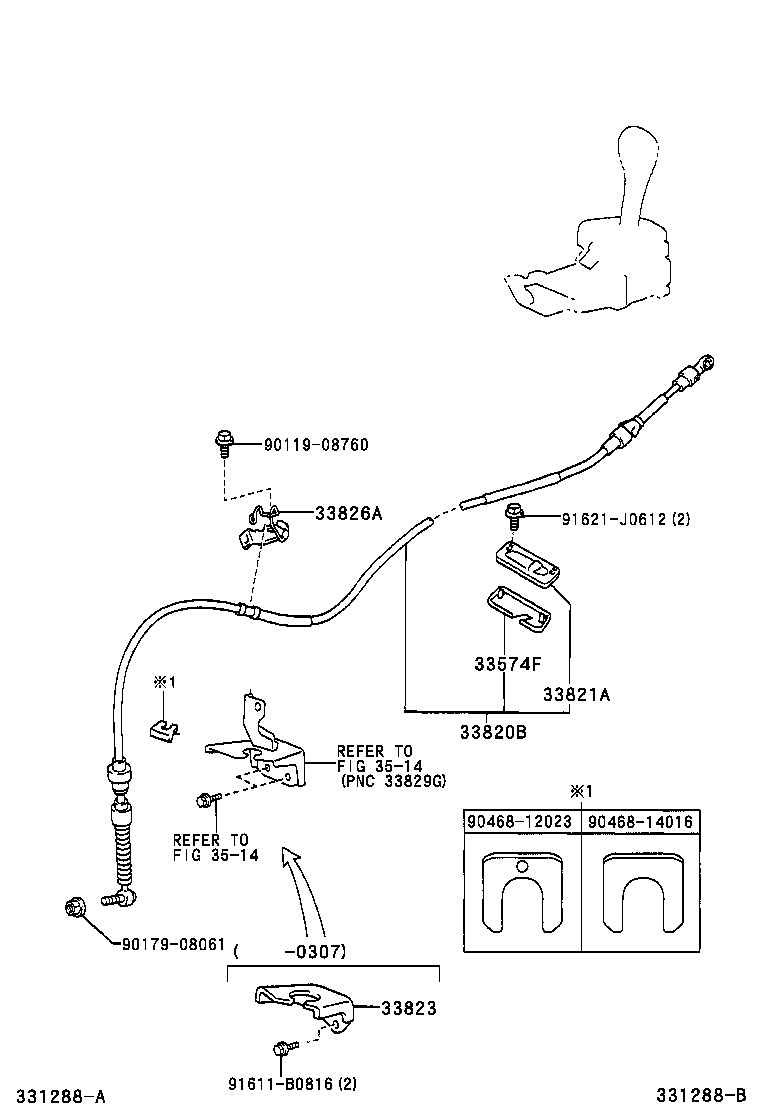  RAV4 J L |  SHIFT LEVER RETAINER