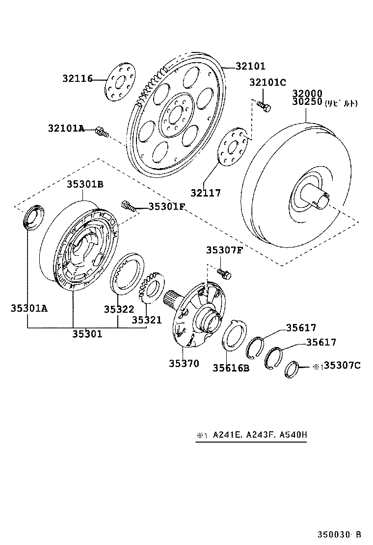  IPSUM |  TORQUE CONVERTER FRONT OIL PUMP CHAIN ATM