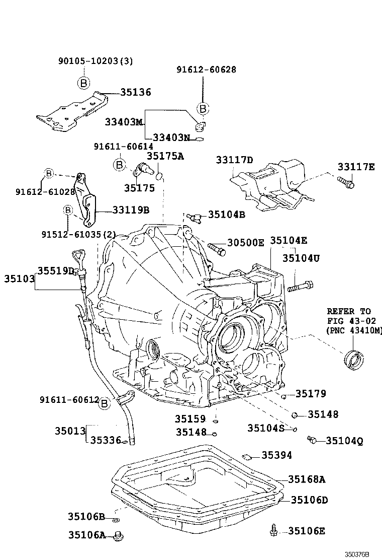  CAMRY GRACIA |  TRANSMISSION CASE OIL PAN ATM