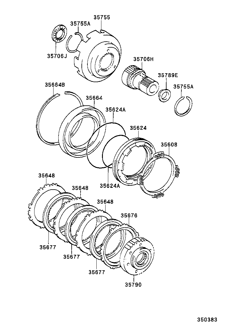  COROLLA SPACIO |  CENTER SUPPORT PLANETARY SUN GEAR ATM