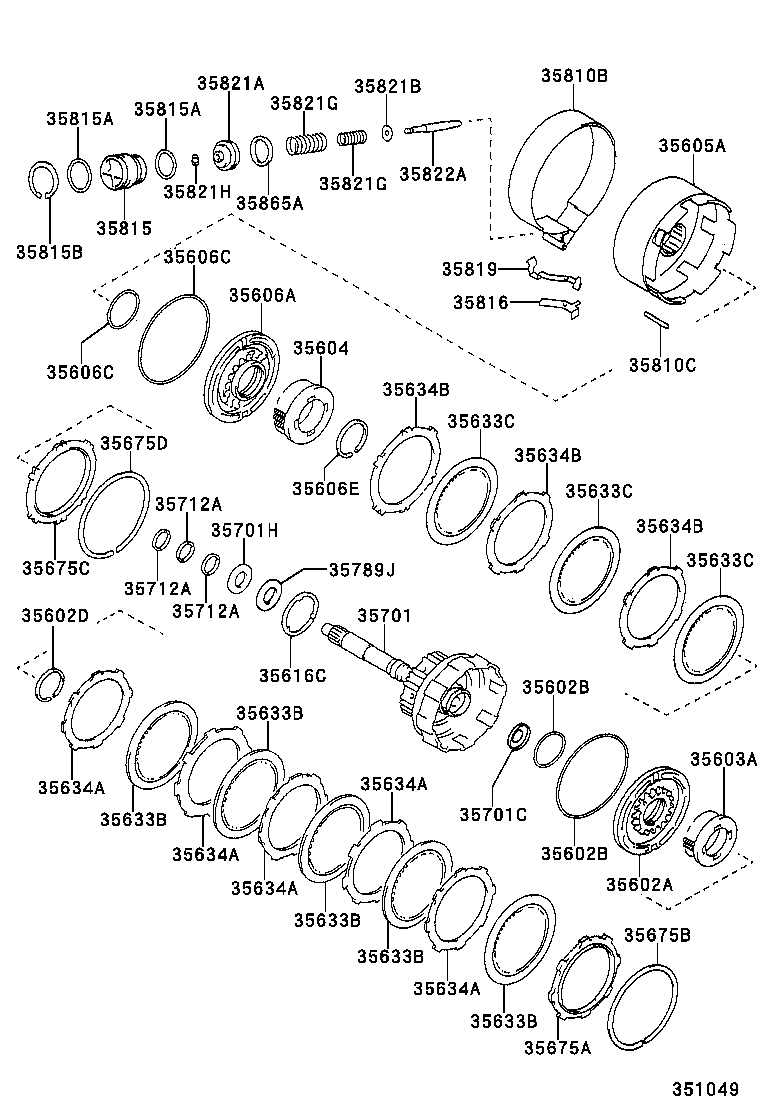  CORONA |  BRAKE BAND MULTIPLE DISC CLUTCH ATM