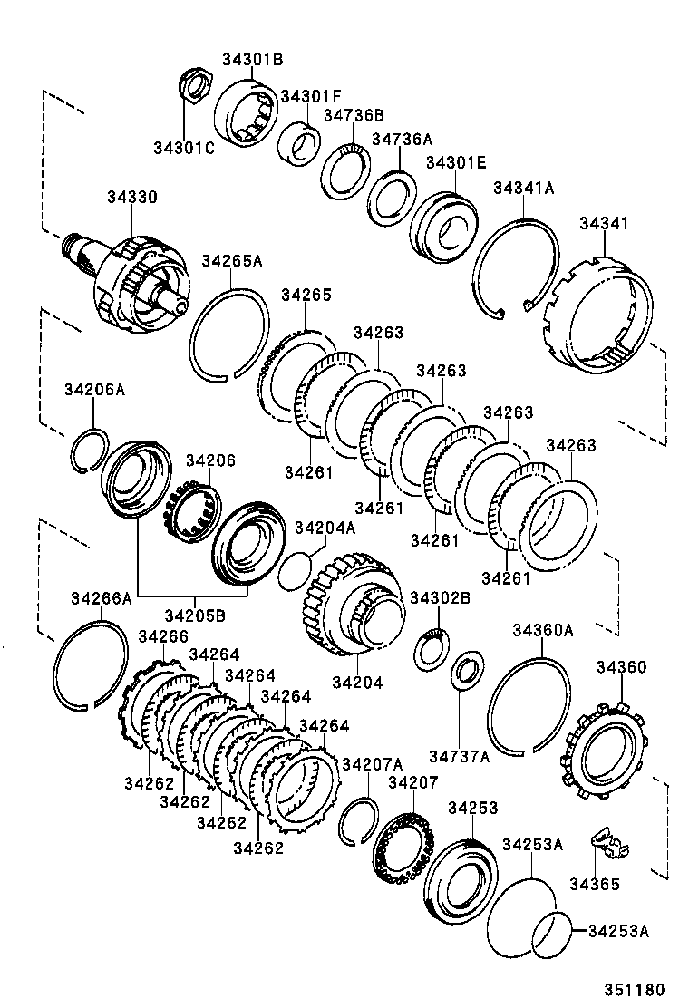  CALDINA |  OVERDRIVE GEAR ATM