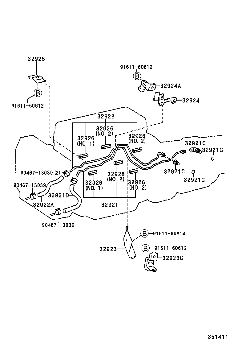  CROWN CROWN MAJESTA |  OIL COOLER TUBE ATM
