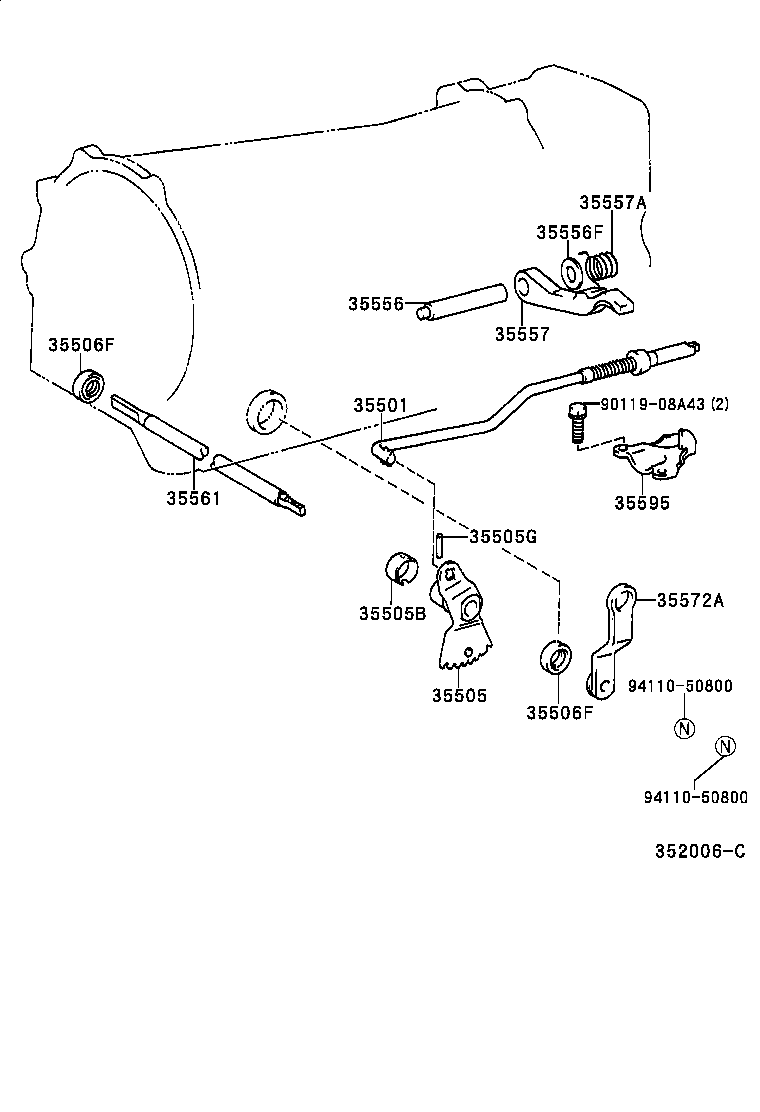  MEGA CRUISER |  THROTTLE LINK VALVE LEVER ATM