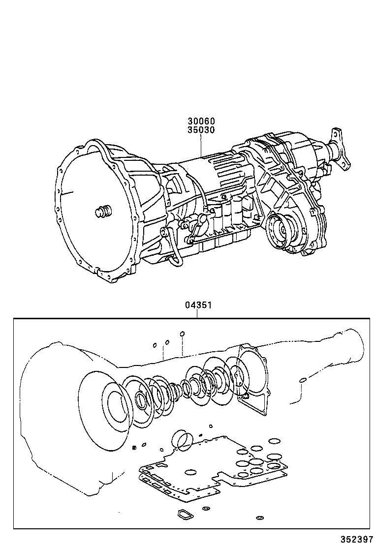  CROWN CROWN MAJESTA |  TRANSAXLE OR TRANSMISSION ASSY GASKET KIT ATM