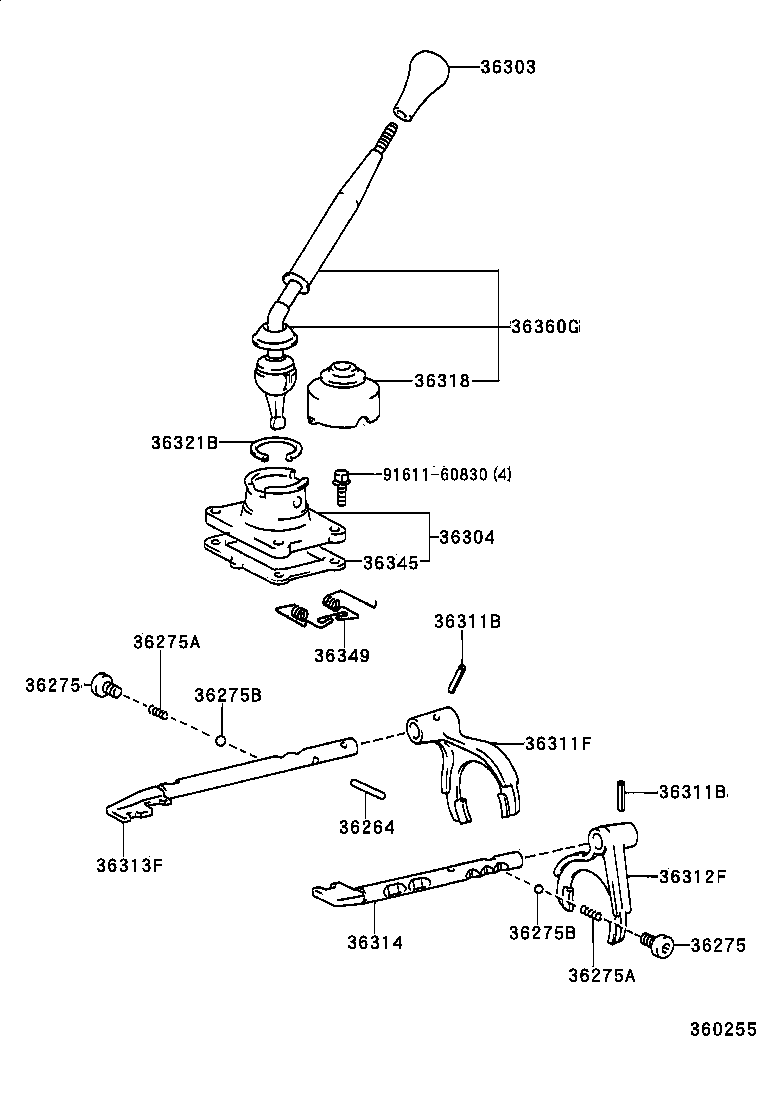  HILUX |  TRANSFER LEVER SHIFT ROD