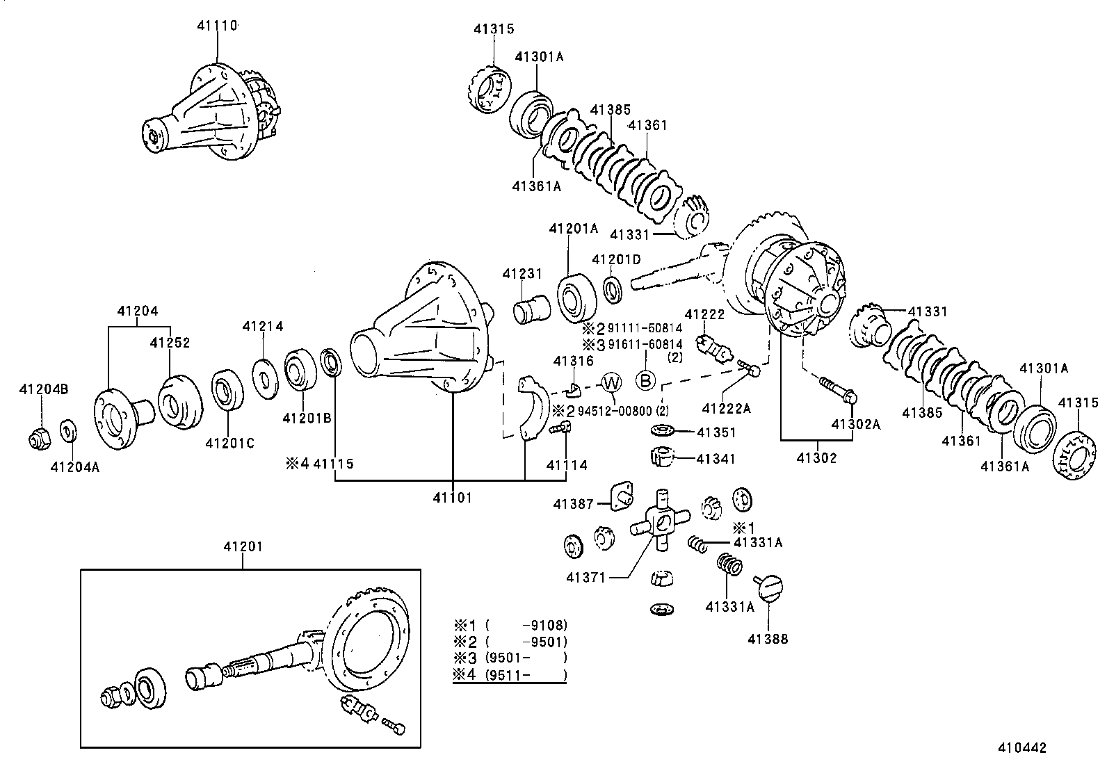  HILUX |  REAR AXLE HOUSING DIFFERENTIAL