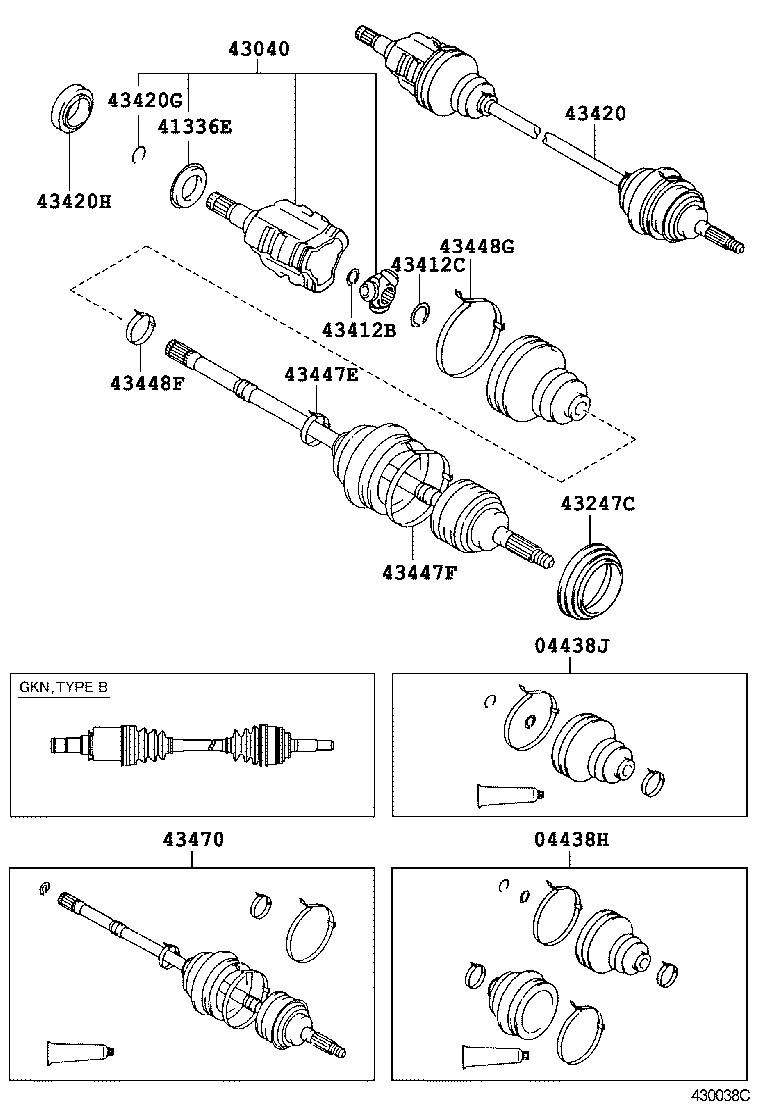  CAMRY GRACIA |  FRONT DRIVE SHAFT