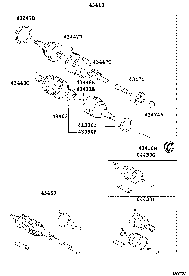  COROLLA SPACIO |  FRONT DRIVE SHAFT