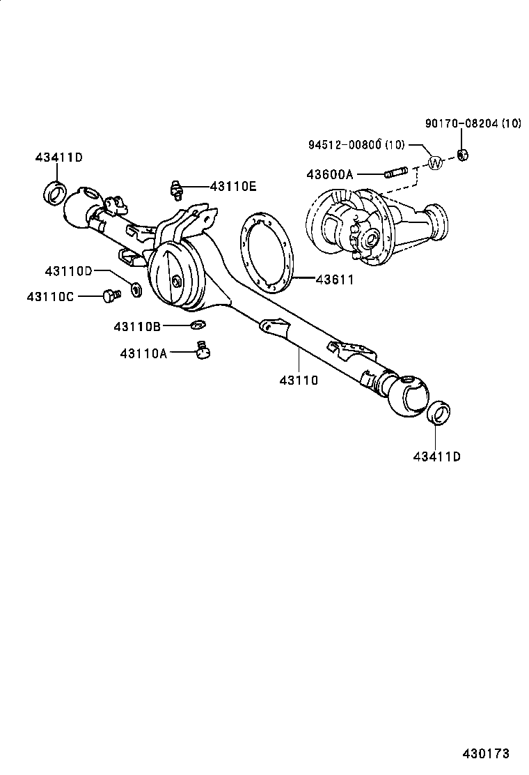  HILUX |  FRONT AXLE HOUSING DIFFERENTIAL