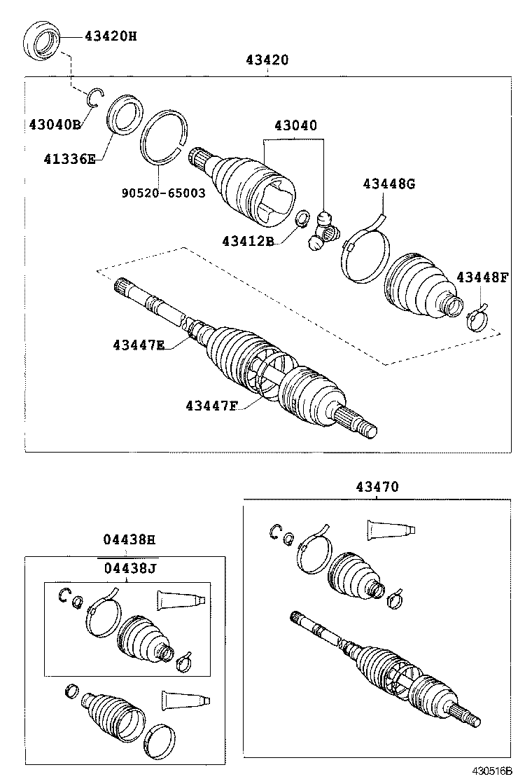  PLATZ |  FRONT DRIVE SHAFT