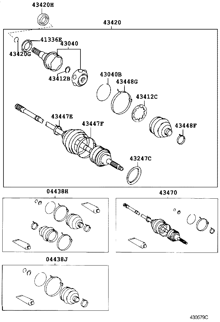  CALDINA |  FRONT DRIVE SHAFT