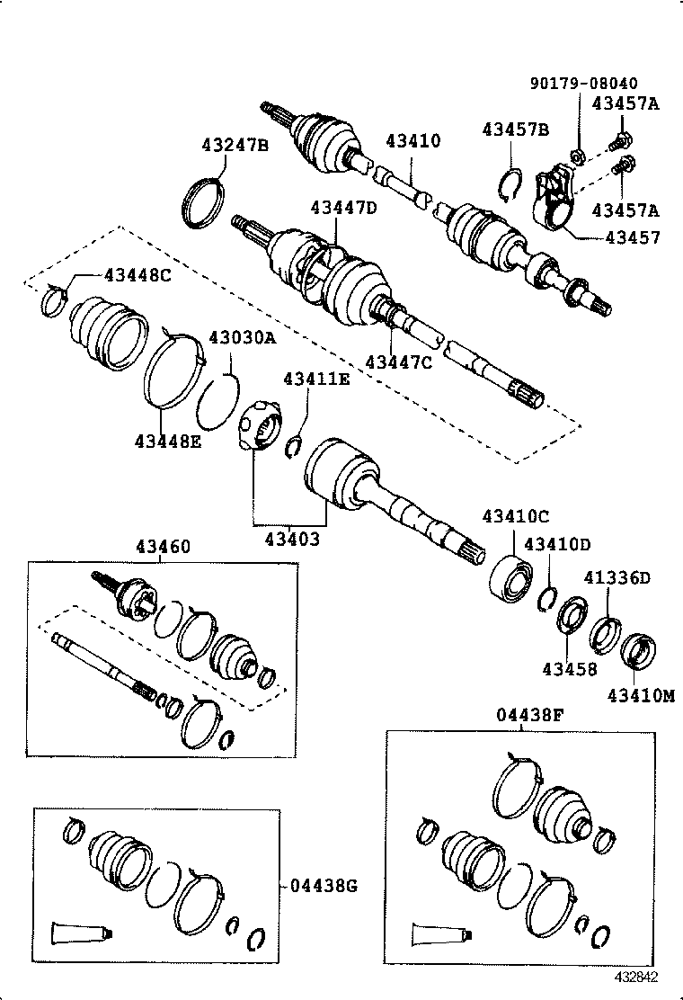  LVN CRE TRN MRN |  FRONT DRIVE SHAFT