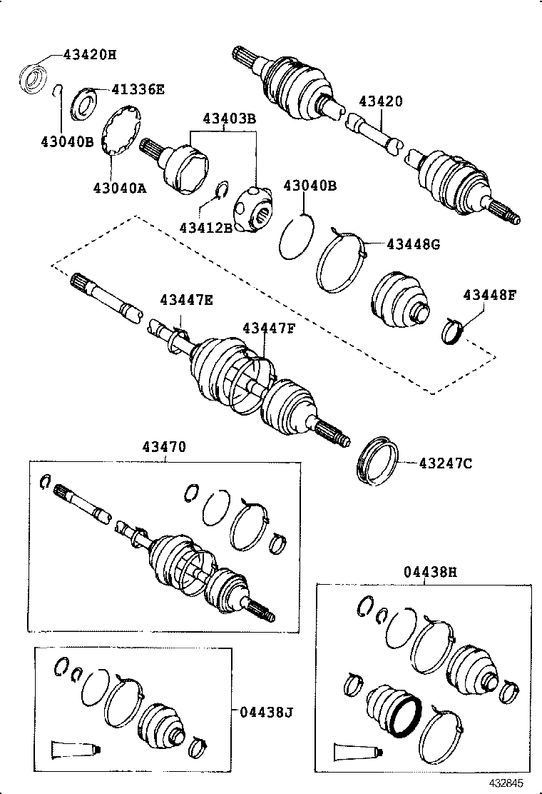  LVN CRE TRN MRN |  FRONT DRIVE SHAFT