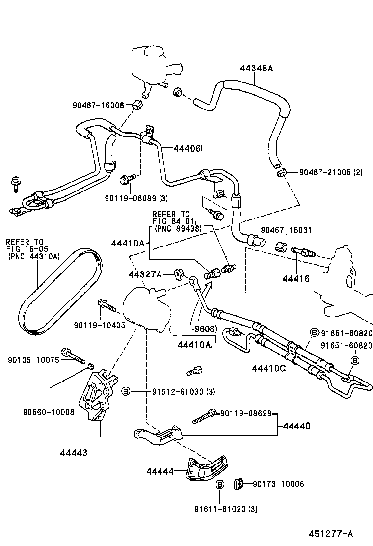  CALDINA |  POWER STEERING TUBE