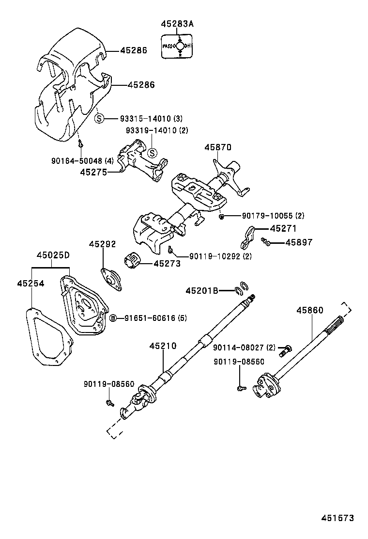  HILUX |  STEERING COLUMN SHAFT