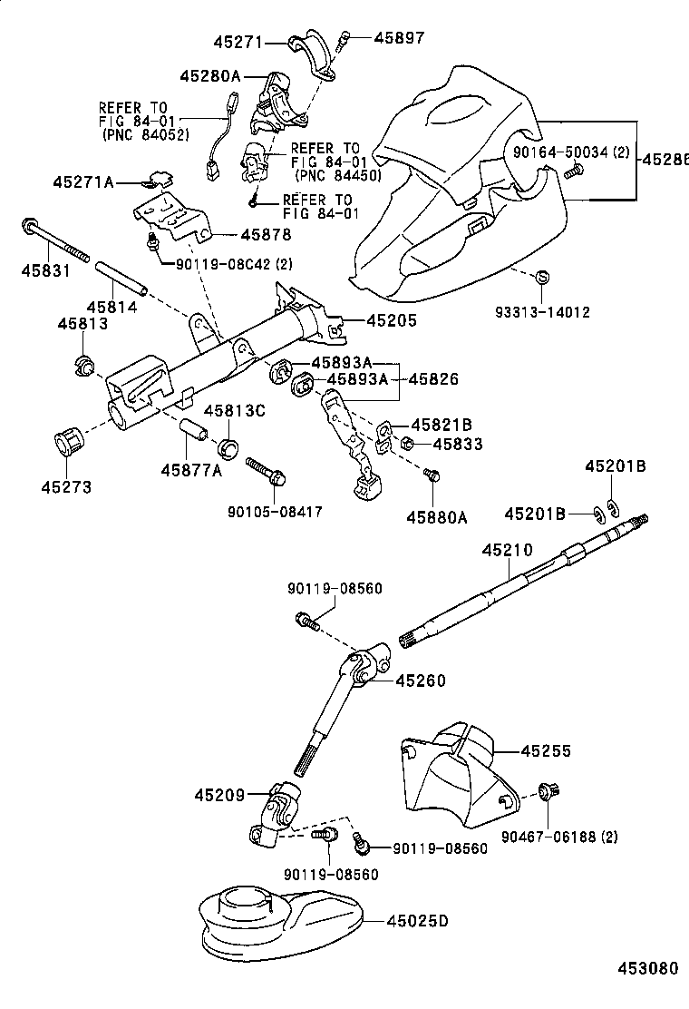  PLATZ |  STEERING COLUMN SHAFT