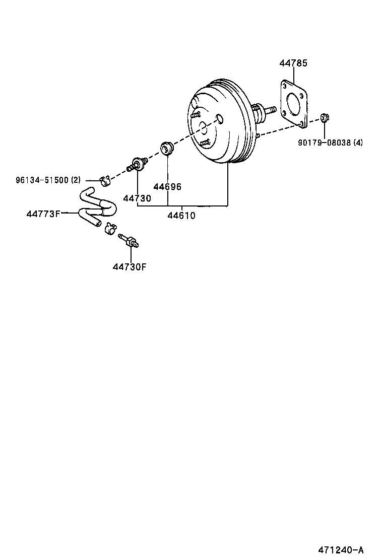  VISTA VISTA ARDEO |  BRAKE BOOSTER VACUUM TUBE