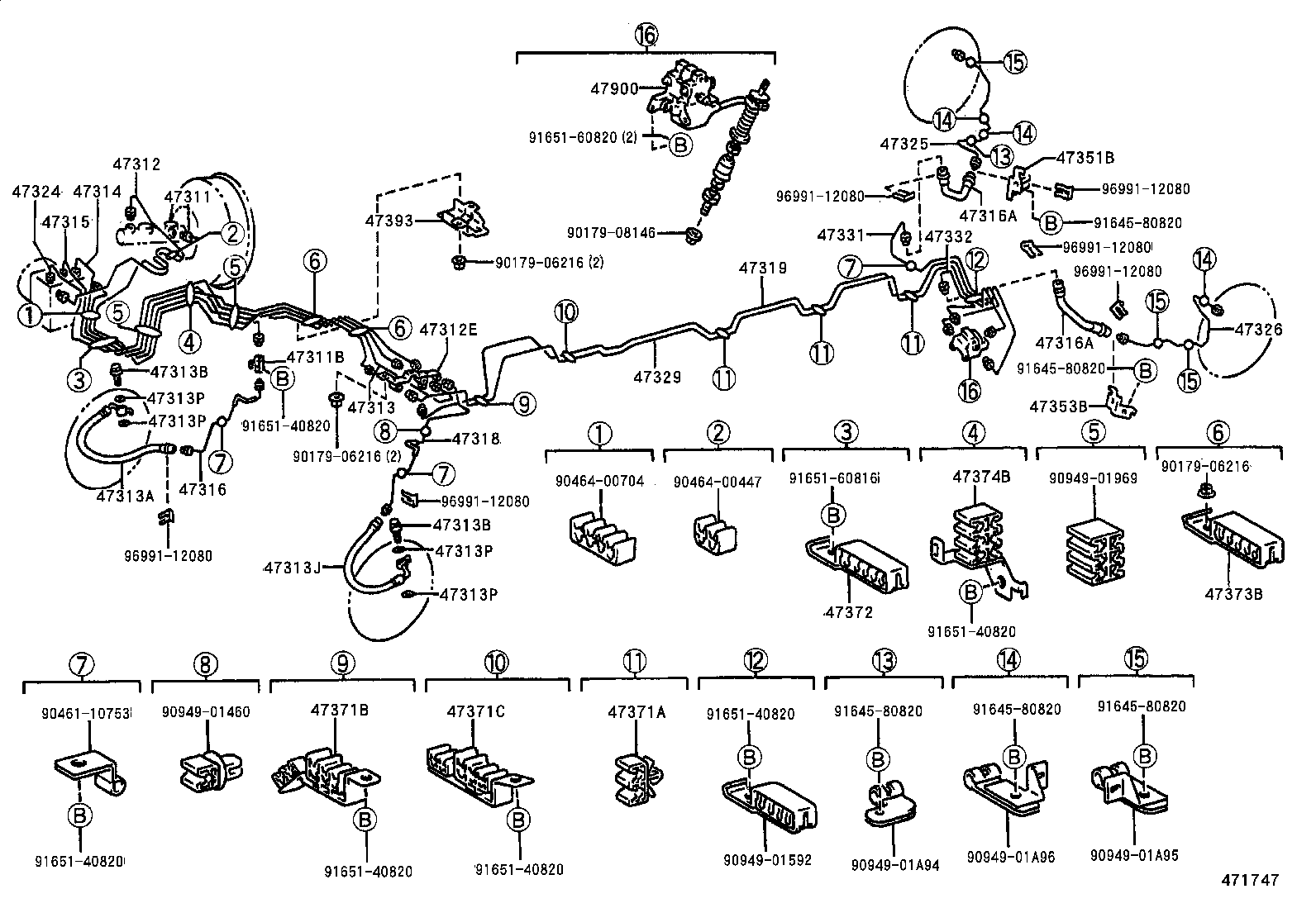  REGIUS TOURING HIACE |  BRAKE TUBE CLAMP
