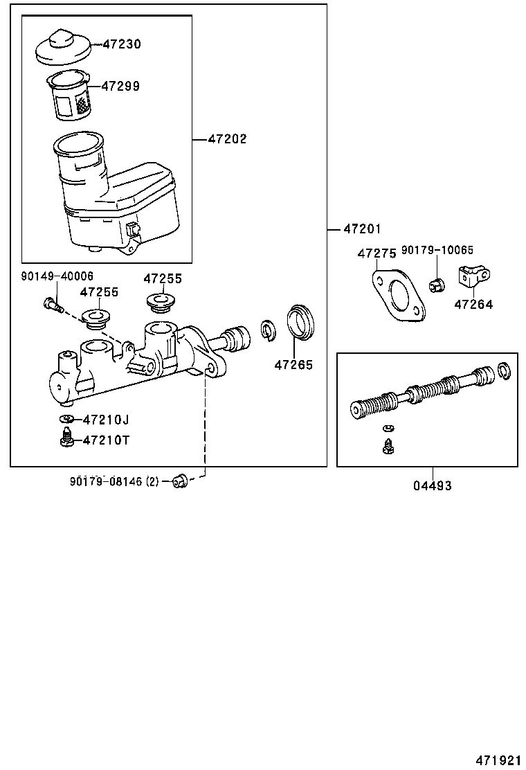  CALDINA |  BRAKE MASTER CYLINDER