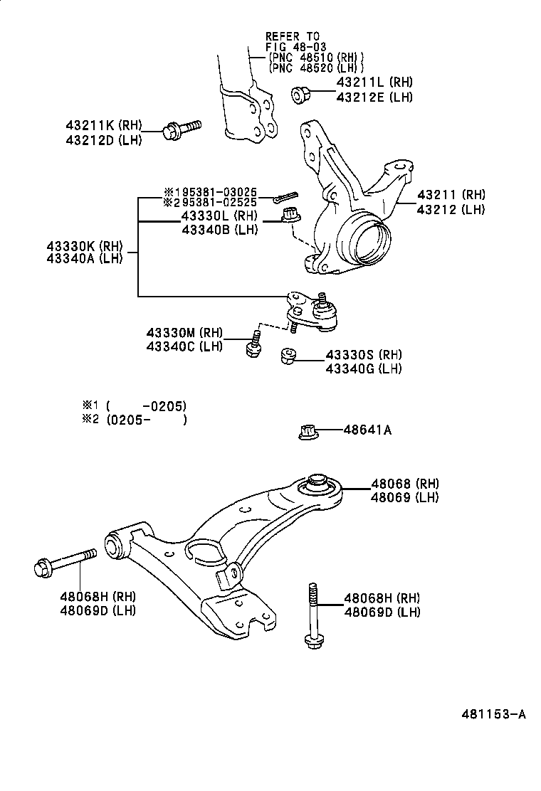  OPA |  FRONT AXLE ARM STEERING KNUCKLE