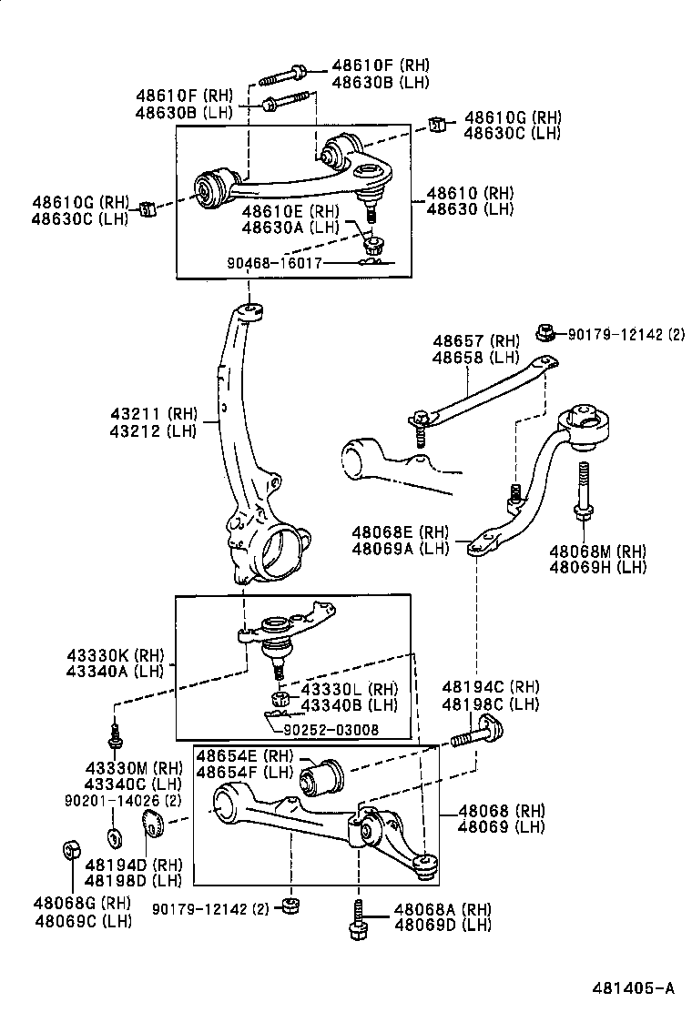  ALTEZZA ALTEZZA GITA |  FRONT AXLE ARM STEERING KNUCKLE